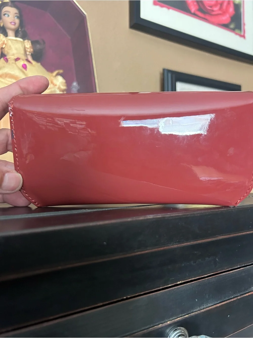 New Patent Leather Pomellato Eyewear Case Sunglasses Eyeglasses holder